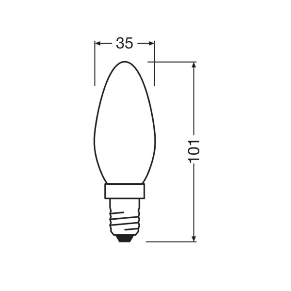 Світлодіодна лампочка Osram 4099854545528 E14 1x7W 3000K 1055Lm IP20 - фото №3