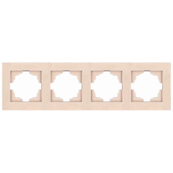 Рамка ELBI VEGA Colorline латте 4-на ( 510-014110-227 )