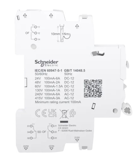 Допоміжний контакт Schneider Electric Acti9 iSD+OF від 100мА до 6А - фото №1