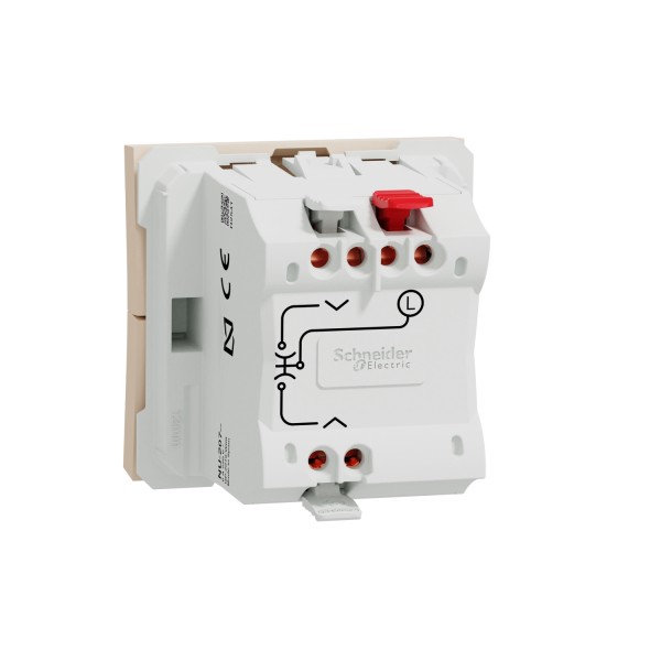 Вимикач для жалюзі Schneider Electric Unica New NU320744 2-х клавішний 6А 2м бежева - фото №1