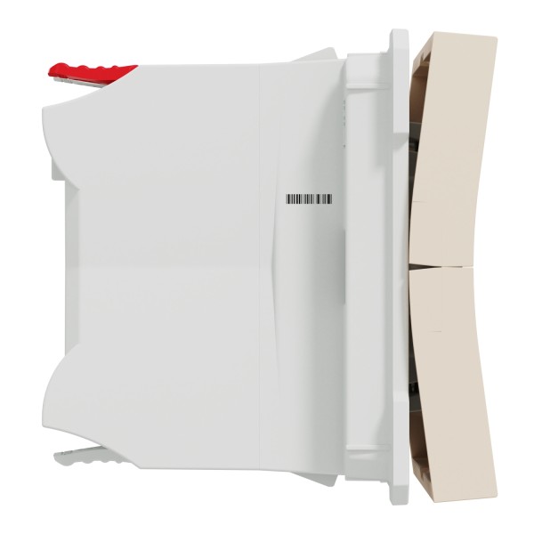Вимикач для жалюзі Schneider Electric Unica New NU320744 2-х клавішний 6А 2м бежева - фото №2