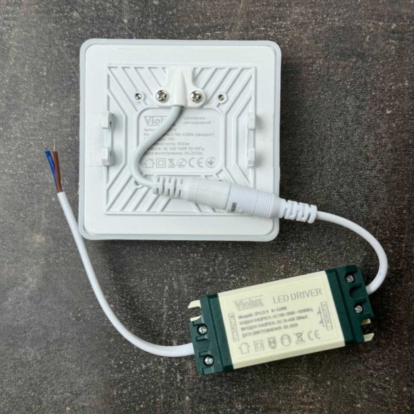 Светильник LED даунлайт Violux SPACE 9W 4200K квадрат IP20 ( 100210 ) - фото №3