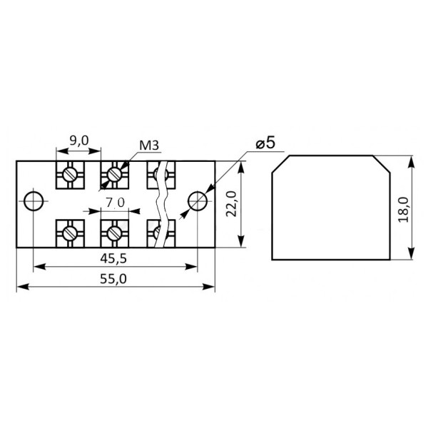 Клеммная колодка в корпусе Аско-Укрем TB 1504 - фото №3