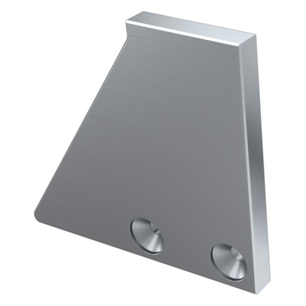 Заглушка Lumines для типу I10 без отвору ліва срібло - фото №1