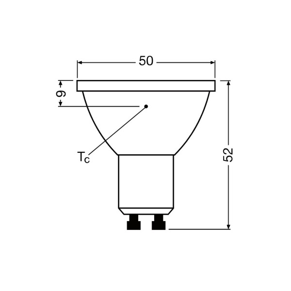 Светодиодная лампочка Osram 4099854456954 LED GU10 MR16 DIM 1x6.1W 4000K 575Lm IP20 - фото №3