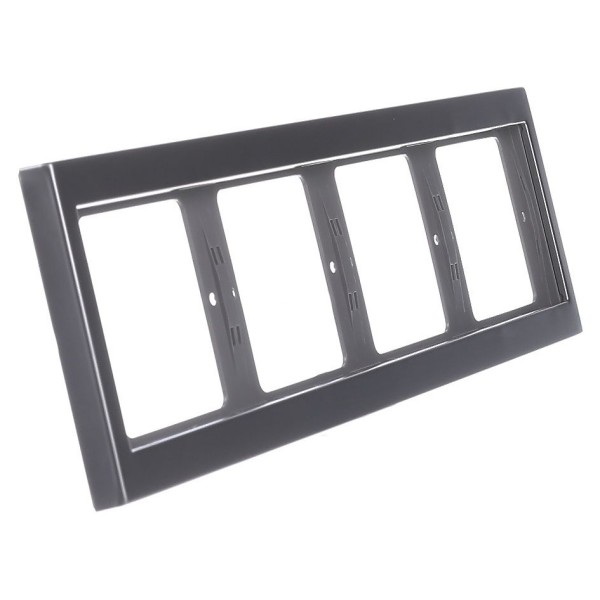 Рамка 4-местная, горизонтальная, нержавеющая сталь Berker K.1 - фото №2