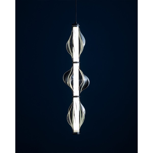 Підвісний світильник, люстра TK Lighting 18215 Elva LED 1x22W 3000K 2616Lm IP20 димчастий - фото №3