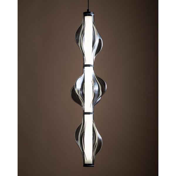 Підвісний світильник, люстра TK Lighting 18215 Elva LED 1x22W 3000K 2616Lm IP20 димчастий - фото №4