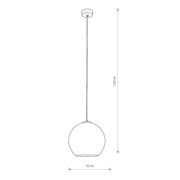 Подвесной светильник, люстра Nowodvorski 9056 Polaris E27 1x60W IP20 Хром - фото №1