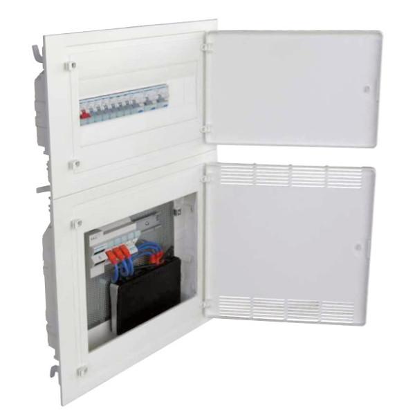 Адаптер для вертикального з'єднання щитів Hager VZ861N VFx18 - фото №3