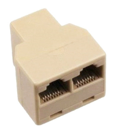 Проходной адаптер TNSy cat.5Е UTP тип RJ45+2 RJ45 (TNSy5503259)