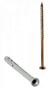 Дюбель E.Next e.metiz.dowel.92.U1.06.40.b с ударным шурупом М6х40 буртик 100шт (m0080017)