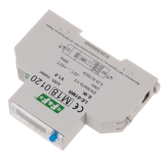 Одномодульний лічильник енергоспоживання F&F LE-01MR 230В 100А - фото №2