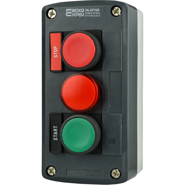 Тримісний пост Аско-Укрем XAL-D371H29 «Старт-Стоп-Сигнал» (A0140020069)
