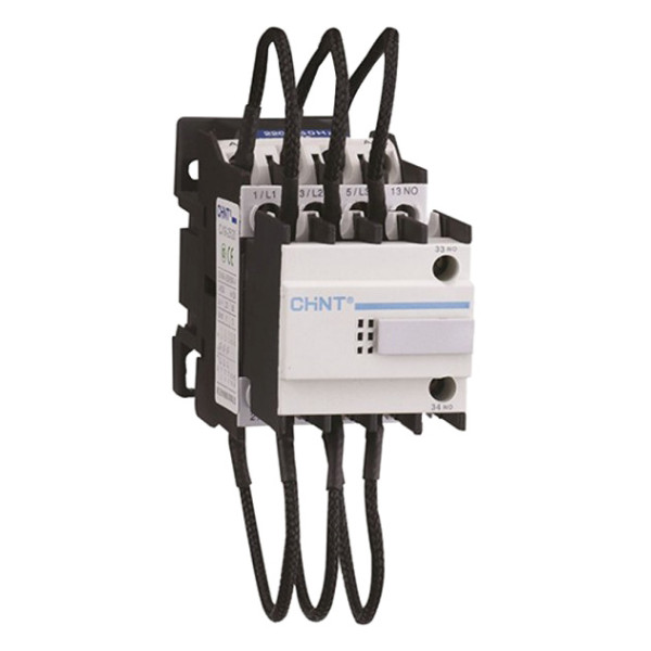 Контактор для конденсаторной установки Chint CJ19-32/11 230В 20кВар 1NO+1NC (243884)