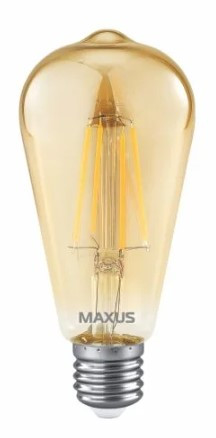 Філаментна лампа Maxus ST64 FM 220Вт E27 Golden (1-MFM-7064)