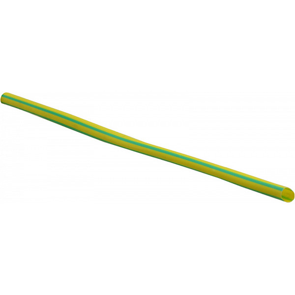 Термоусадочная трубка Аско-Укрем Ø6,0/3,0 желто-зеленая 1м (A0150040043)