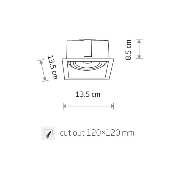 Точечный светильник Nowodvorski 9417 Mod GU10 1x15W IP20 черный - фото №3