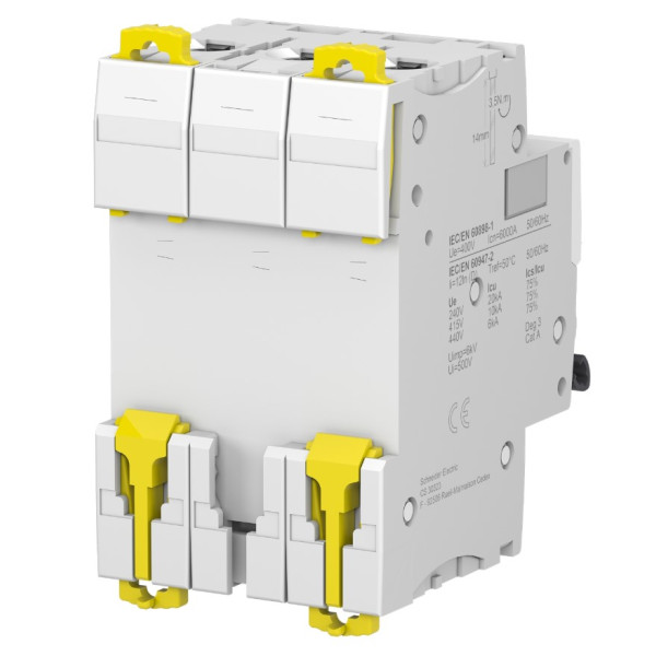 Автоматический выключатель Schneider Electric iC60N A9F75350 3P 50A D - фото №1