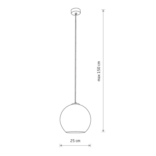 Подвесной светильник, люстра Nowodvorski 9058 Polaris E27 1x25W IP20 медный - фото №2