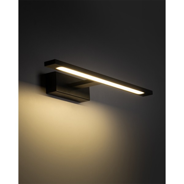 Светильник подсветка для зеркала TK Lighting 18000 Gallery LED 1x12W 4000K 1500Lm IP44 черный - фото №1