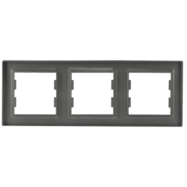 Рамка тройная сталь Asfora, EPH5800362 - фото №4