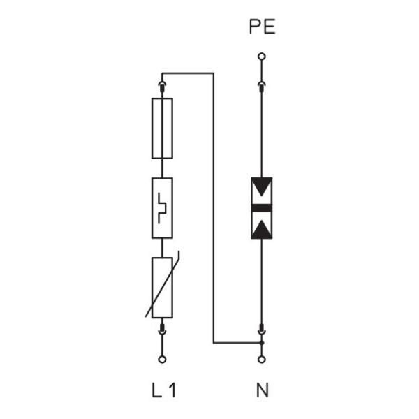 Ограничитель перенапряжений OBO Bettermann (5094650) Тип II V20-C 1+NPE-280 - фото №2