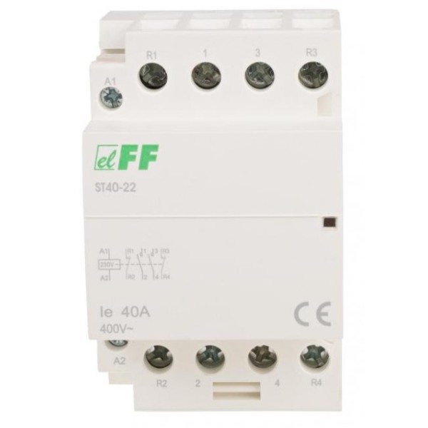 Модульний контактор F&F ST40-22 220В 40А - фото №3