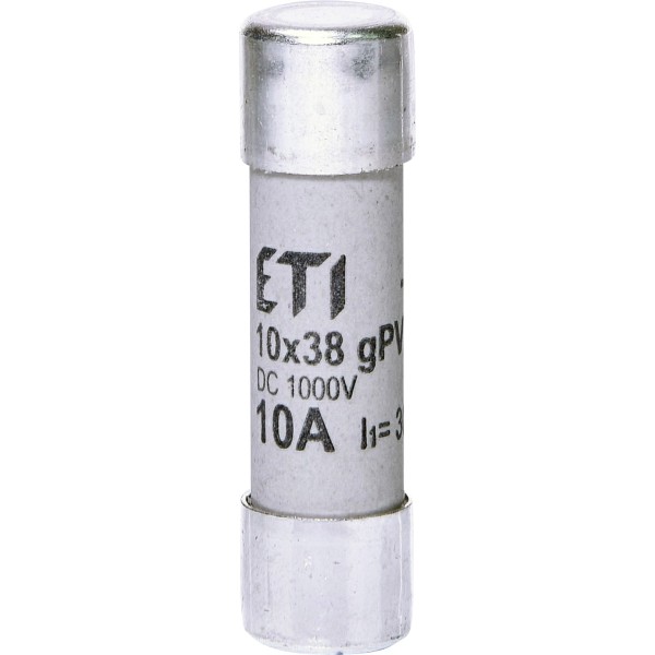 Запобіжник ETI 002625075 CH 10x38 gPV 10A 1000V (30kA)