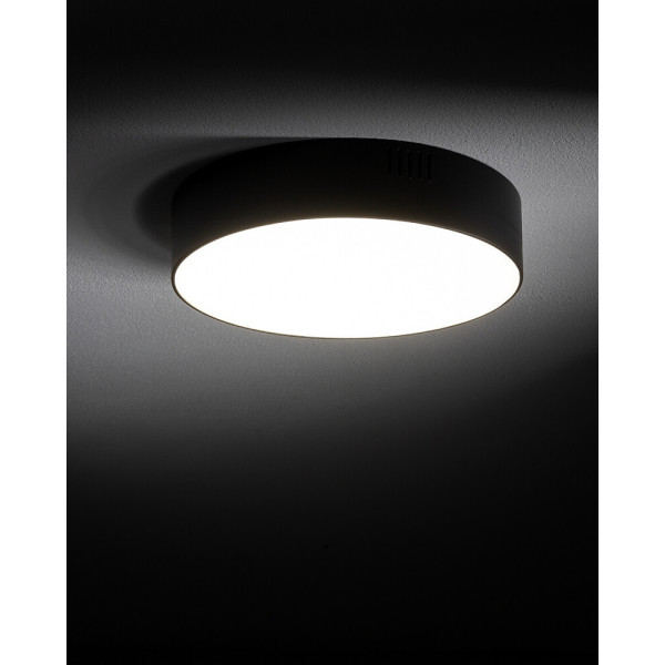 Світильник стельовий Nowodvorski 10416 Lid Round Led 1x25W 4000K 2000Lm IP20 Чорний - фото №3