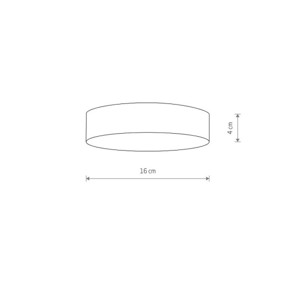 Світильник стельовий Nowodvorski 10416 Lid Round Led 1x25W 4000K 2000Lm IP20 Чорний - фото №4