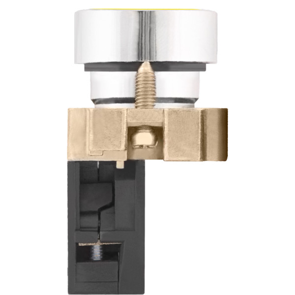 Плоская кнопка E.Next e.mb.ba51 1NO желтая (p0810108) - фото №1