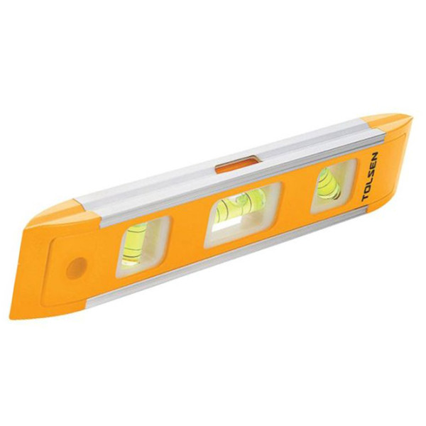 Міні-рівень з магнітною стрічкою Tolsen 3 капсули 225мм (35059)