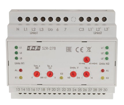 АВР для вводу резервного живлення F&F SZR-278 24-264 B AC