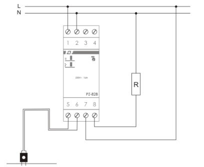 Реле контролю рівня рідини F&F PZ-828 RC B 2S - фото №5