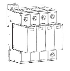 Ограничитель перенапряжения ETI 002440403 ETITEC C T2 275/20 (3+1) 4p - фото №2
