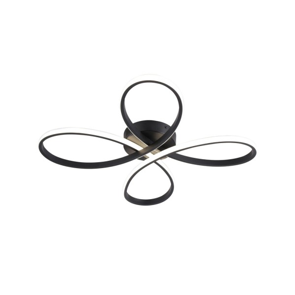 Люстра Goldlux 331816 Fiore LED 1x42W 4000K 5000Lm IP20 черная - фото №1