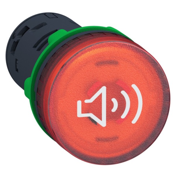 Звонок Schneider Electric XB5KS2B4 24В с подсветкой (красный)