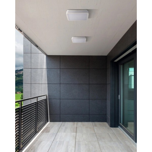 Вуличний світильник з датчиком руху Kanlux 33346 Beno LED 1x24W 4000K 2060Lm IP54 білий - фото №1