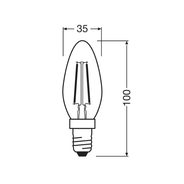 Світлодіодна лампочка Osram 4099854568220 E14 1x7.5W 4000K 1055Lm IP20 - фото №3