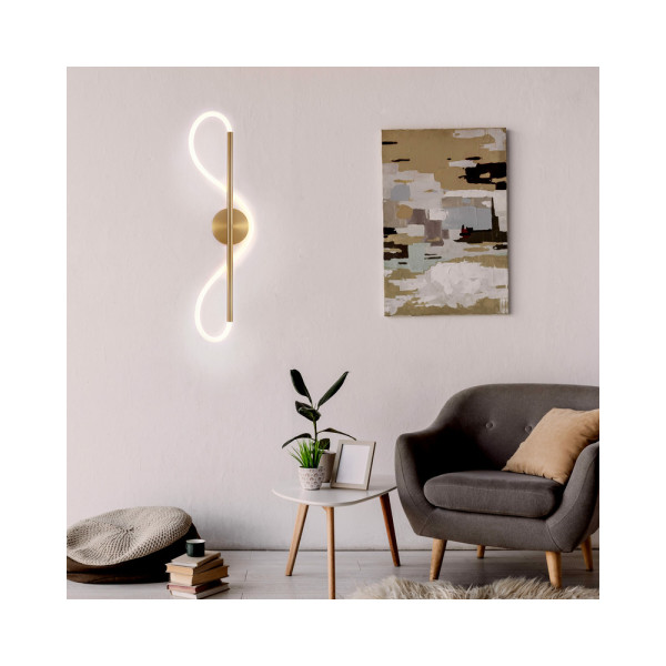 Бра, настінний світильник Goldlux 327994 Emma Led 1x19W 4000K 2230Lm IP20 Золотий - фото №2