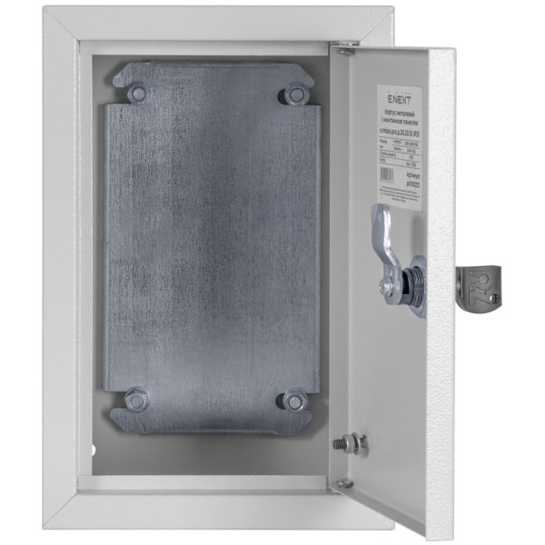 Металевий бокс E.Next e.mbox.pro.p.30.20.15 з монтажною панеллю 300х200х150 IP31 (p0100231) - фото №2