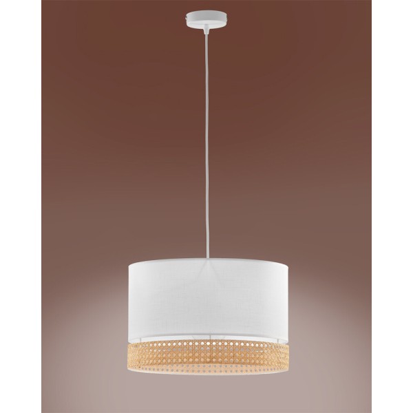 Підвісний світильник, люстра TK Lighting 6533 Paglia E27 3x15W IP20 білий - фото №2