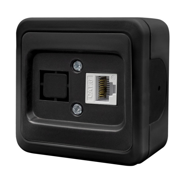 Накладна комп'ютерна розетка NE-AD MULTIMA 92-53-23-D1 CAT6 чорна