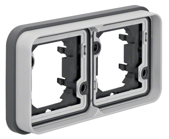 Горизонтальна рамка подвійна, сіра, W.1