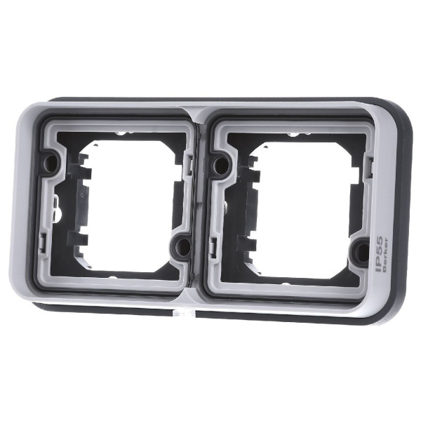 Горизонтальна рамка подвійна, сіра, W.1 - фото №1