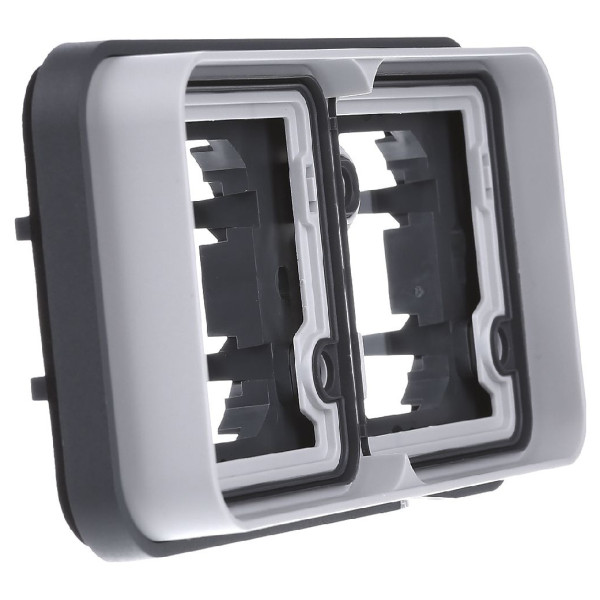 Горизонтальна рамка подвійна, сіра, W.1 - фото №2