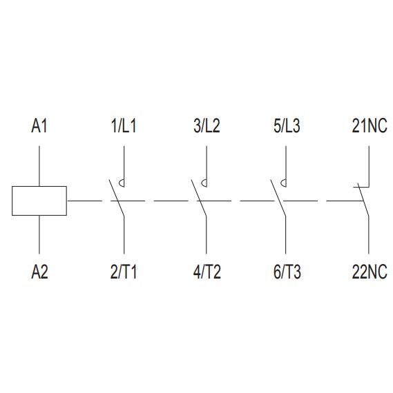 Мініконтактор NOARK Ex9CS12 01 3Р 12A 230В AC 1NC (101056) - фото №2