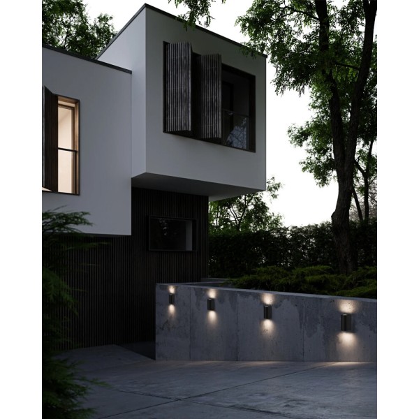 Вуличний світильник Nordlux 84971003 Asbol LED 2x13W 3000K 350Lm IP44 чорний - фото №1