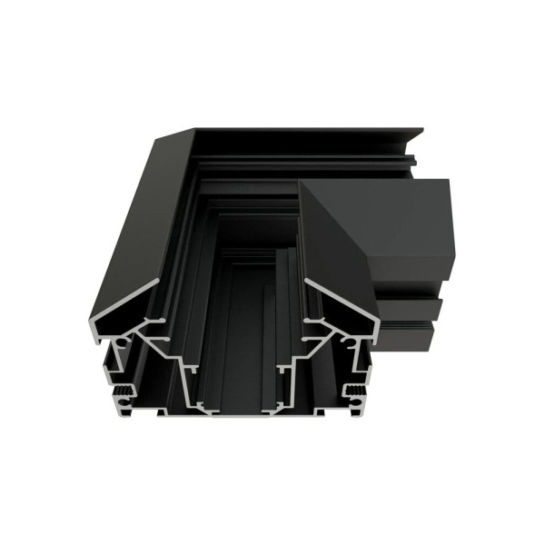 Зєднувач кутовий Oledim 7771556 OL441 48V для шинопровода натяжної стелі (гарпун) чорний - фото №1